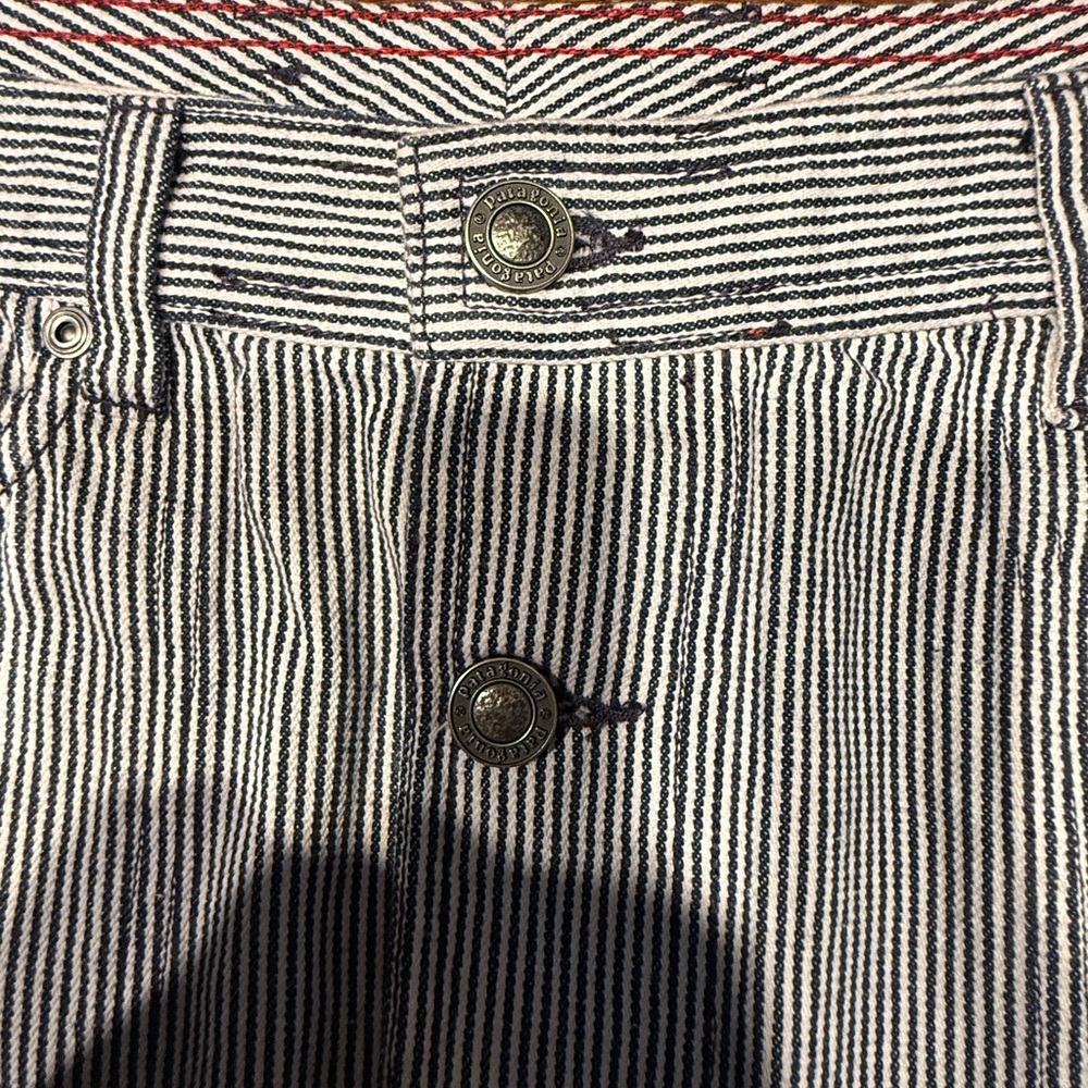 Patagonia Denim Blue and White Striped Pencil Skirt -Size 4 - Picture 2 of 6